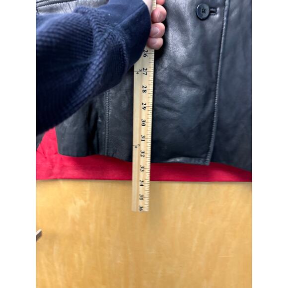 111 State Genuine Leather Biker Jacket Womens XL Black Motorcycle Grunge Goth - Picture 6 of 7